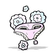 cartoon female underwear
