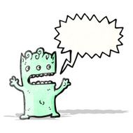 shouting alien cartoon N3