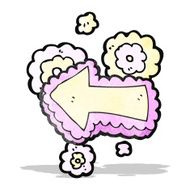 decorative arrow cartoon element