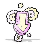 decorative arrow cartoon element N2