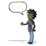 talking teenager cartoon