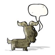 cartoon goat with speech bubble