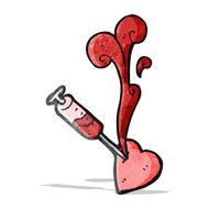 blood drained heart symbol