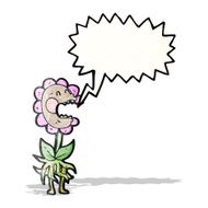cartoon carnivorous flower N4