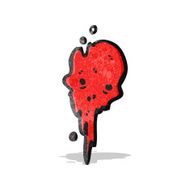 gross halloween skull cartoon