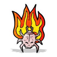 spooky halloween beetle cartoon