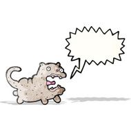 cat with speech bubble cartoon