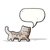 cat with speech bubble cartoon N3