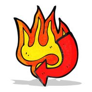 Flaming Arrow Cartoon N4