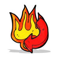 Flaming Arrow Cartoon N5