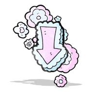 decorative arrow cartoon N11