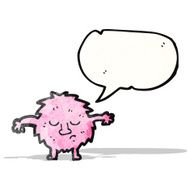 little pink monster cartoon