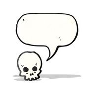 spooky skull cartoon N7