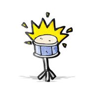 cartoon noisy drum