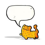 funny cartoon cat with speech bubble N19