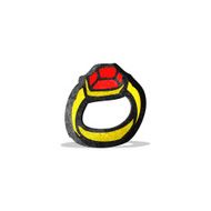 Cartoon Ruby Ring N5