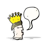 cartoon king's head symbol