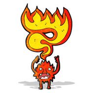 cartoon little fire imp N2