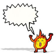 cartoon little flame N3