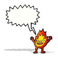 cartoon little flame N5
