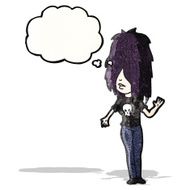 cartoon goth girl N3