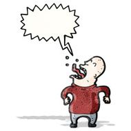 singing man cartoon