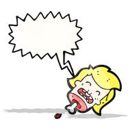 gross severed head cartoon N15