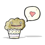 cartoon love muffin
