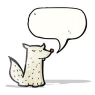 cartoon little wolf N31