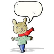 bear wearing clothes cartoon