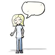 talking woman cartoon