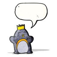 Cartoon Emperor Penguin N6