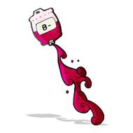 medical blood bag cartoon