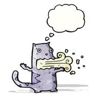 burping cat cartoon N4