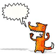 cartoon excited fox