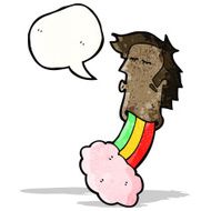 cartoon hallucinating man N3