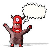 crazy monster cartoon