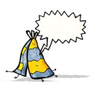 cartoon indian tent N3