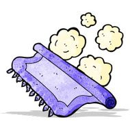 rolled carpet cartoon