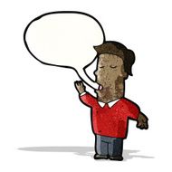 cartoon talking man N23