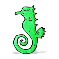 Cartoon Seahorse N26
