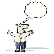 wolf in man&#039;s clothing cartoon