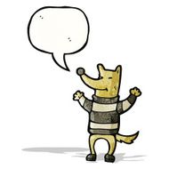 cartoon cool french dog N5