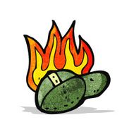 flaming school cap