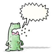 cartoon burping frog N3