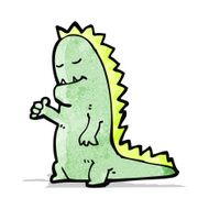 cartoon dinosaur N72