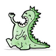 cartoon dinosaur N73