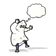 cartoon man in ghost costume N2