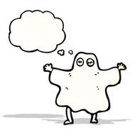 cartoon man in ghost costume N3