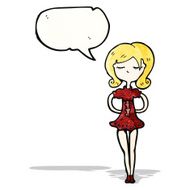cartoon model woman N3